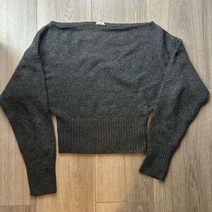 Garage Spongy Off Shoulder Sweater